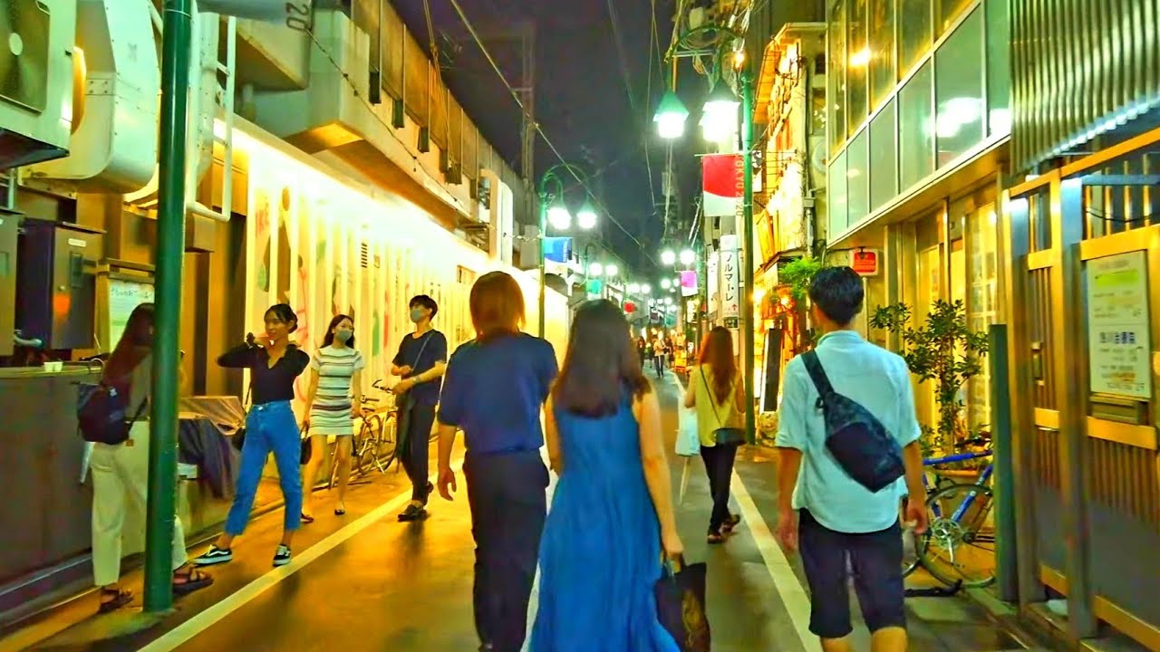 4k Tokyo Night Walk Nakameguro 夜の中目黒駅を散歩 09 Youtube