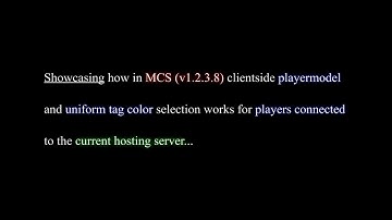 MCS (v1.2.3.8) Online Player-Model & Tag-Color Selection (Doom3 Doom 3)