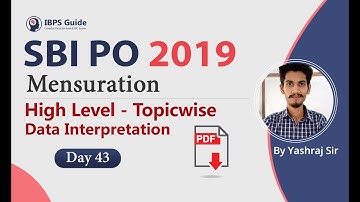 SBI PO 2019 | Mensuration - High-Level Topic Wise - DI - Day 43