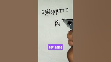 # SANSKRITI name logo # Design # Next name #shorts # By Rajbir