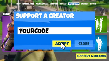FORTNITE SUPPORT A CREATOR CODE ANIMATION [FIVERR]