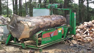 Fastest Homemade Firewood Processor Splitter Machine Working, Amazing Wood Cutting Sawmill Equipment