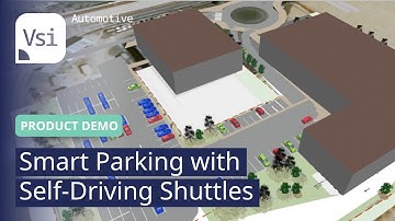 Smart Parking with Self-Driving Shuttles | PTV Vissim Automotive | Product Demo