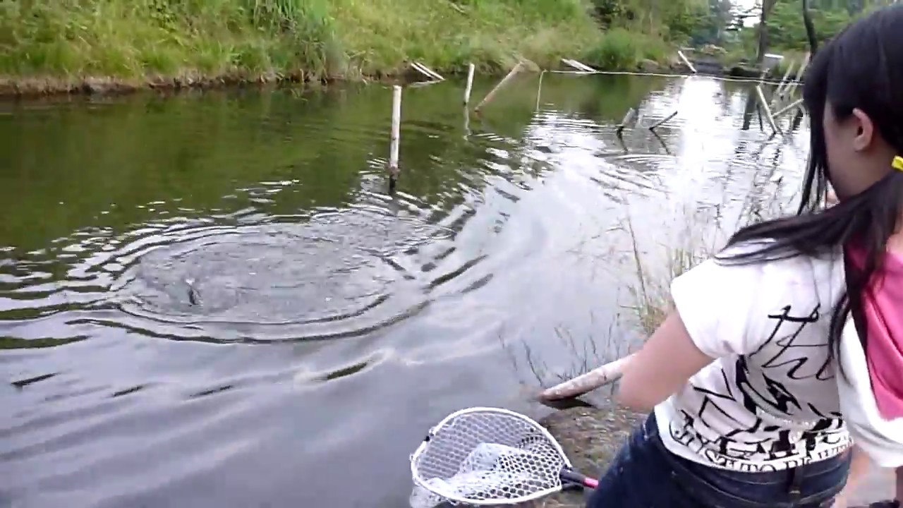 ゲーセンで女の子から貰った魚 ホントに? JK女子高生が巨大魚を仕留めた。High school girl