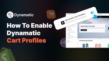How to Enable Dynamatic Cart Profiles In Shopify | Dynamatic App