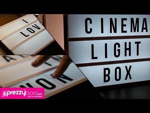 Their very own cinema lightbox.  Light box quotes, Light box