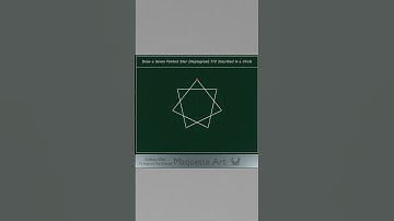 How to Draw Seven Pointed Star - Heptagram (7/2 and 7/3) #shorts #sacredgeometry