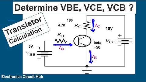 Find VCE, VBE and VCB of Transistor || BJT Solved Numerical