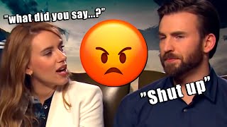 scarlett johansson and chris evans annoying each other for 10 minutes straight