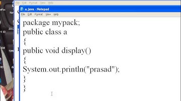 creation and execution  java packages
