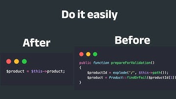 Laravel clean code: access to route model parameter in easy way