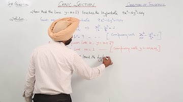 Free Topic l ICSE l CLASS 11 l MATH l Condition Of Tangency I  Important Question l L269
