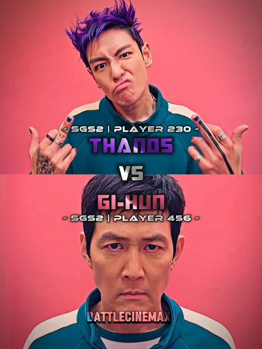 Gi-hun (456) vs Thanos (230) | Squid Game Season 2 #battle #edit