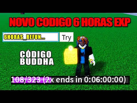 NOVO CÓDIGO 3 HORAS DE EXP + 22 CÓDIGOS ATUALIZADOS 2023 DO BLOX FRUITS  (roblox) 