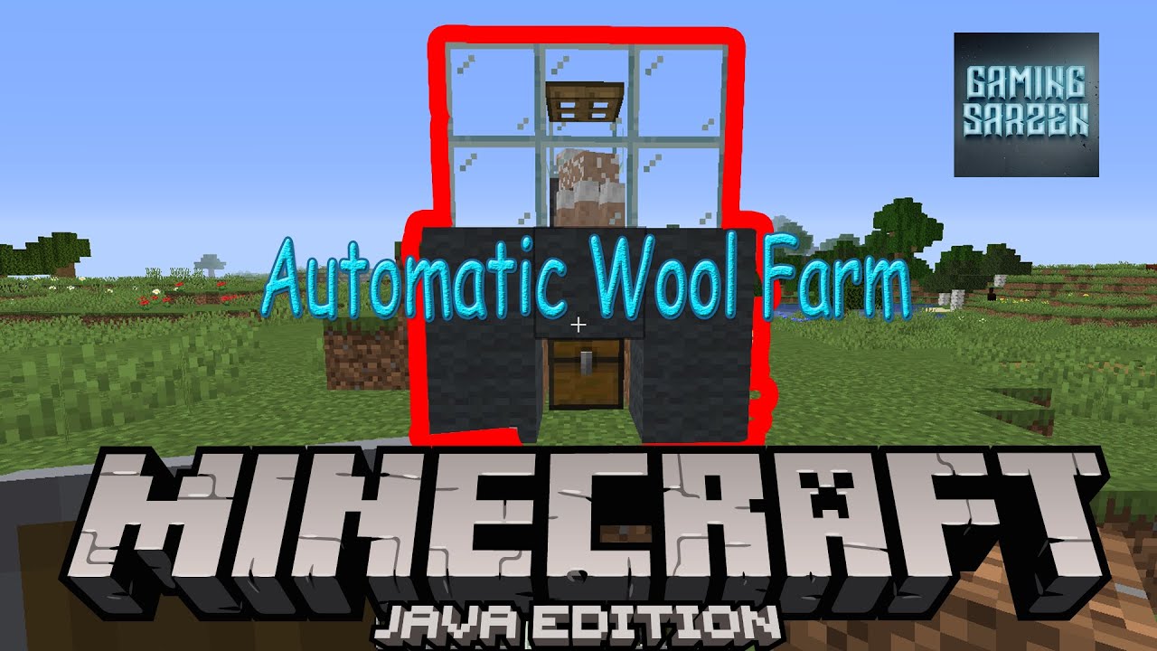 How to Build a Automatic Wool Farm in Minecraft - YouTube