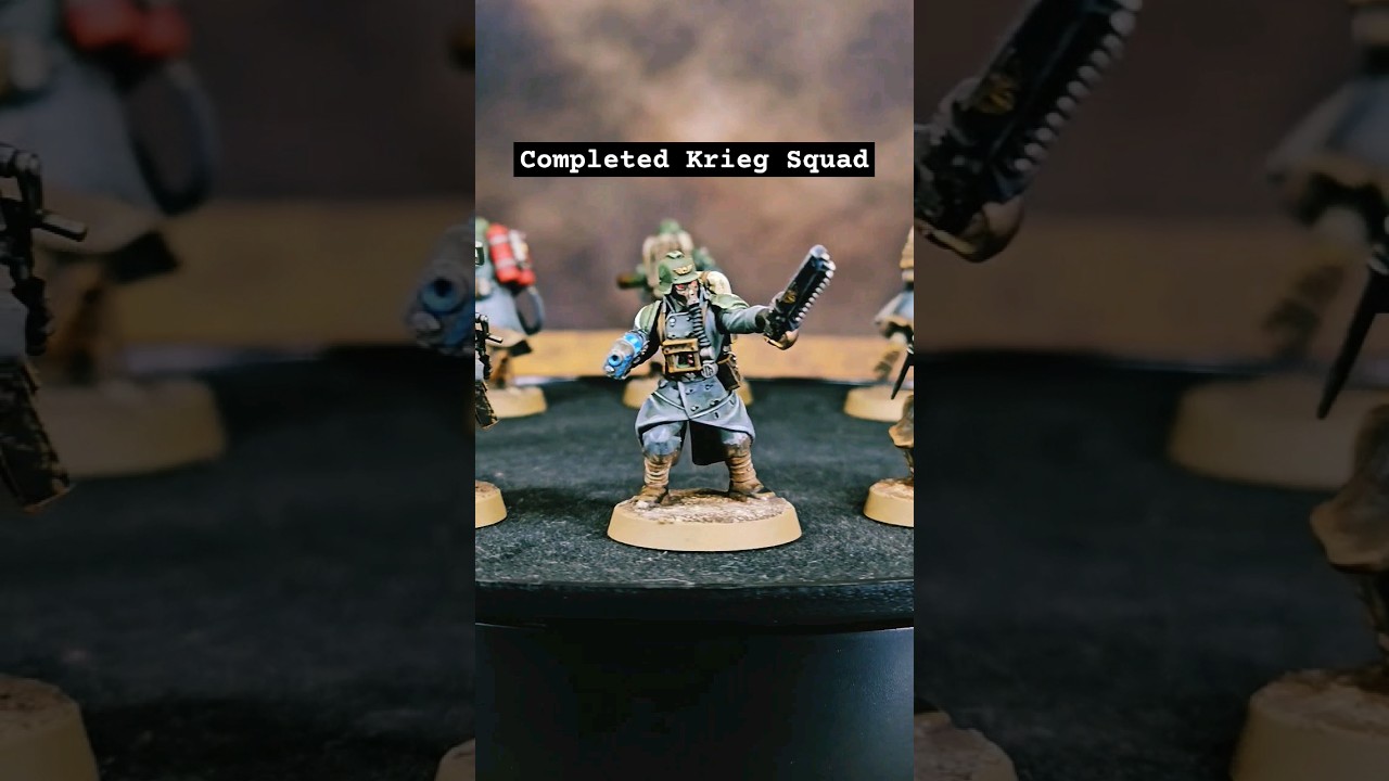 Completed my first full squad of Krieg! 