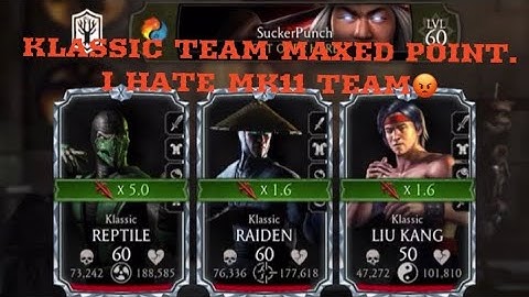 Klassic Team Faction War Elder Survivor’s Mode Maxed Points| MK Mobile Gaming