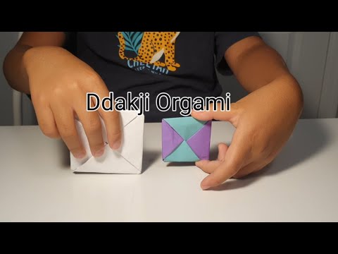 How to make a Ddakji (feat.Squid Game) and Play with it!!!@K-ORIGAMI ...
