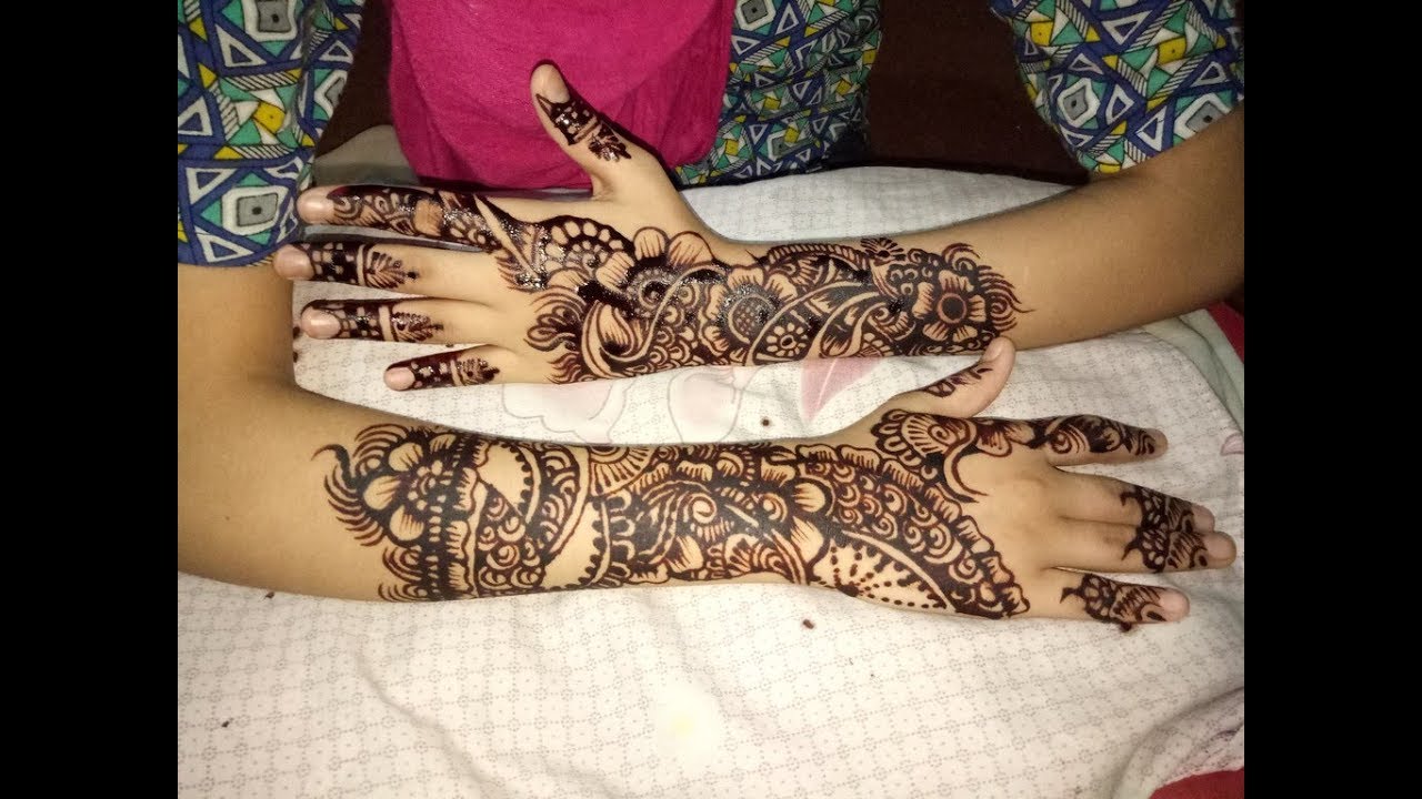 Mehndi Design on Hand on Marriage | Mehndi Design on Independence Day ...