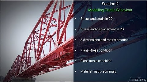 [3/8] Modelling Elastic Behaviour Section Overview