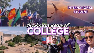 my first year of COLLEGE as an international student (F-1 student visa) USA college vlog 2022