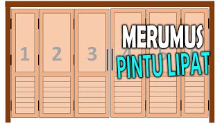 Rumus Cara Mengukur dan Menghitung Ukuran Pintu Lipat Aluminium 6 Daun