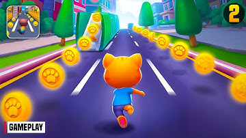 Cat Runner: Decorate Home - Gameplay Walkthrough Part 2 - Subway Cat Runner Game (iOS, Android)