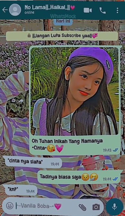 Pov::Lama lama ku jadi suka💟||Ramein ya guys||like and subscribe||#fake #chat #whatsmook❤