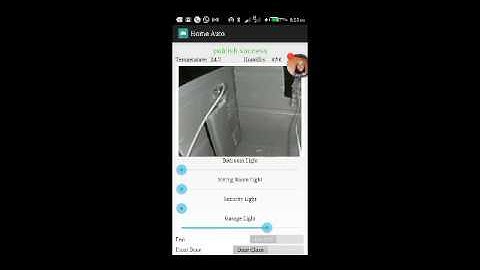 Android App UI Home Automation System