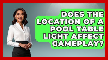 Does The Location Of A Pool Table Light Affect Gameplay? - Billiards Hustlers