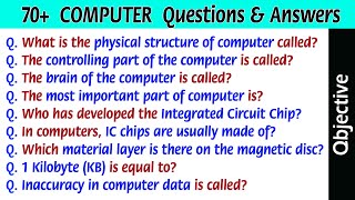 70+ Computer GK Questions Answers | Computer GK General Knowledge | Computer Trivia screenshot 2