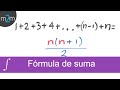 Fórmula para sumar N números