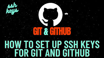 2.  How to set up SSH keys for Git and Github
