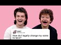 Stranger Things’ Gaten Matarazzo and Joe Keery Give Advice to Strangers on the Internet | Glamour