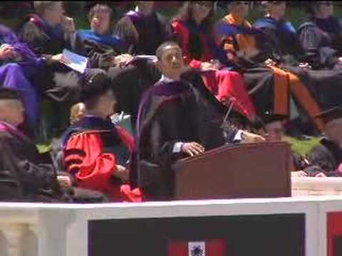 Barack Obama at Wesleyan Commencement Ceremony