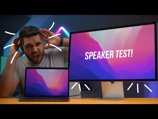 Apple Studio Display Speaker Test | ANY GOOD? class=