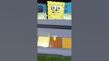 Black Sprunki Chases SpongeBob!!