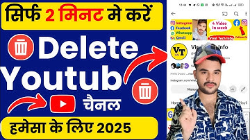 Apna youtube channel kaise delete karen | how to delete youtube channel permanently