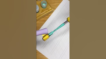 Pointed pen calligraphy practice