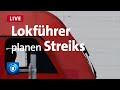 Pressekonferenz der gdl lokfhrer informieren ber warnstreiks