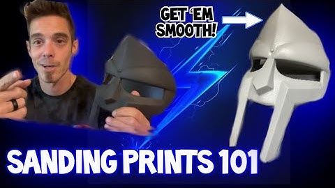 Sanding 3d prints 101 | how to sand & smooth pla  | best practices on finishing 3d printing to paint