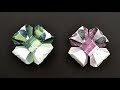 Origami Blume Euro Geldschein GELD FALTEN |  Money Origami Flower Tutorial DIY