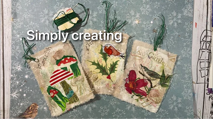 Journal ephemera fabric & paper napkin tags keepin...