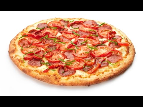 Видео рецепт Пицца с перцем и колбасой