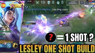 Thank You Moonton For This Lesley Secret One Shot Build 🫢😨