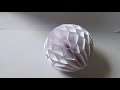 How to make : Easy Paper Honeycomb Ball | Dinesh Arts