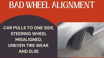 Symptoms Of A Bad Wheel Alignment-Car Pulls To One Side, Uneven Tire Wear And More