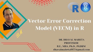 12. Vector Error Correction Model (VECM) in R & R-Studio || Dr. Dhaval Maheta