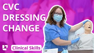 Central Venous Catheter Dressing Change (CVC)  Clinical Nursing Skills | @LevelUpRN​