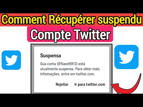Vidéo: Comment récupérer un compte Twitter suspendu (avec photos)